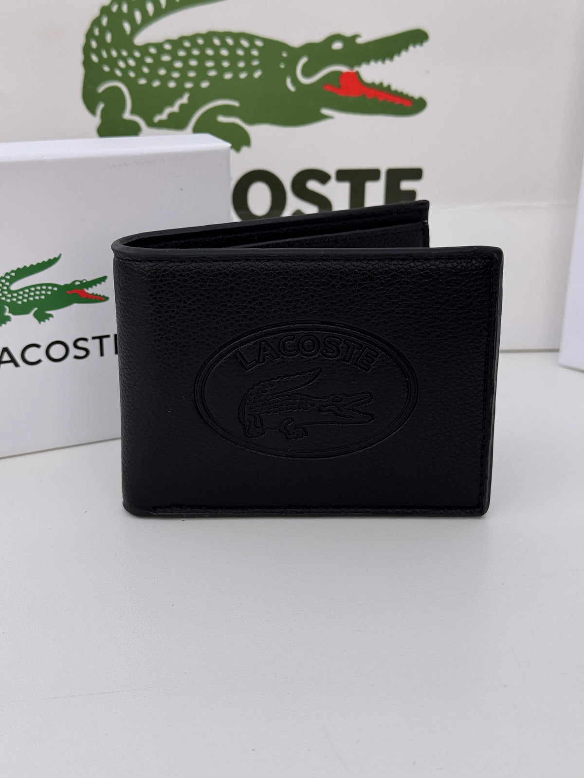 Lacoste Leather bifold Wallet – Premium Gift Packaging Included