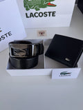 LACOSTE Wallet & Double Face Belt Set – Premium Gift Set with Box & Bag