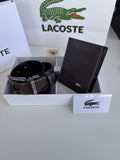 LACOSTE Wallet & Double Face Belt Set – Premium Gift Set with Box & Bag