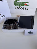 LACOSTE Wallet & Double Face Belt Set – Premium Gift Set with Box & Bag