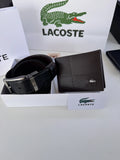 LACOSTE Wallet & Double Face Belt Set – Premium Gift Set with Box & Bag