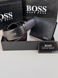 BOSS Wallet & Automatic Belt Set – Premium Gift Set with Box & Bag