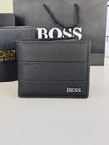 BOSS Leather bifold Wallet – Premium Gift Packaging Included