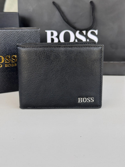 BOSS Wallet & Automatic Belt Set – Premium Gift Set with Box & Bag