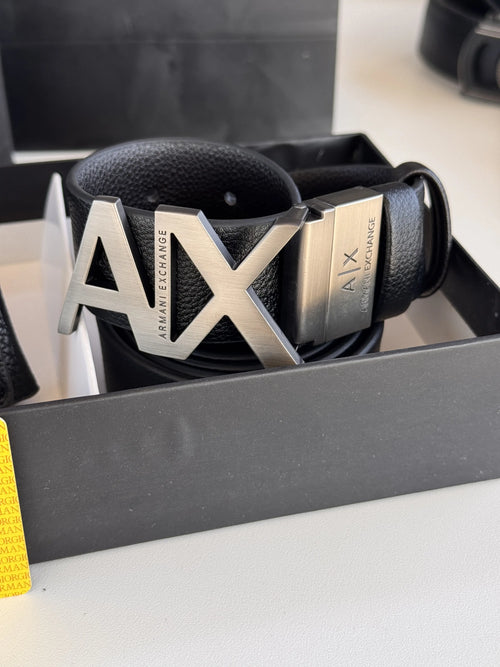 ARMANI Wallet & Double Face Belt Set – Premium Gift Set with Box & Bag