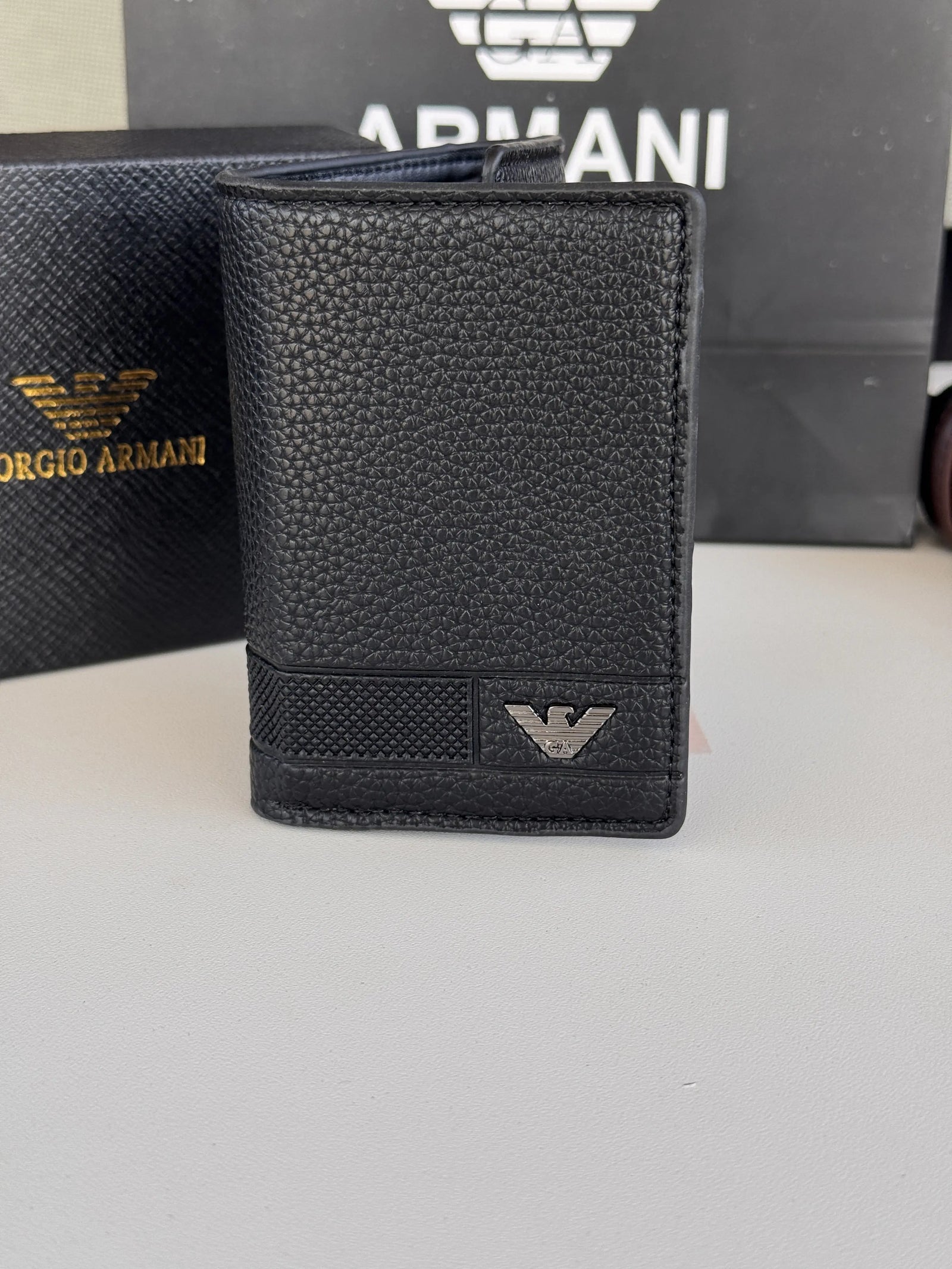 ARMANI Wallet & Automatic Belt Set – Premium Gift Set with Box & Bag