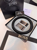 BOSS 3 Piece Belt Set – Reversible Belt with Two Buckles