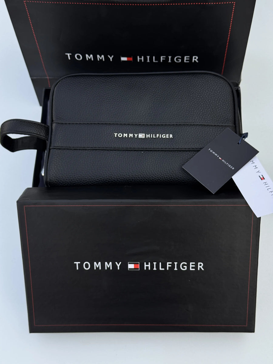 Tommy Hilfiger Leather Handbag & Bifold Wallet Bundle