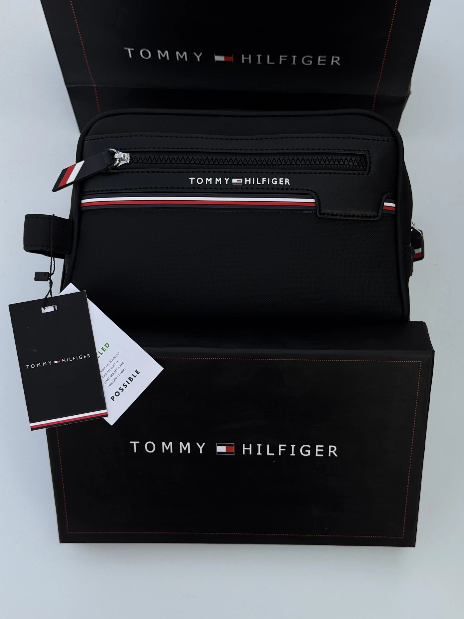 Tommy Hilfiger Leather Handbag & Bifold Wallet Bundle