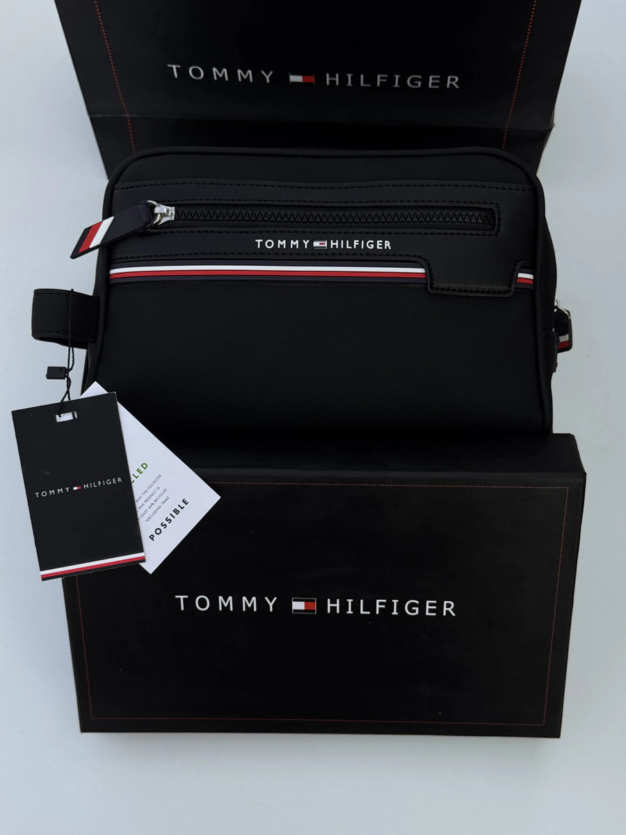 Tommy Hilfiger Leather Handbag & Bifold Wallet Bundle