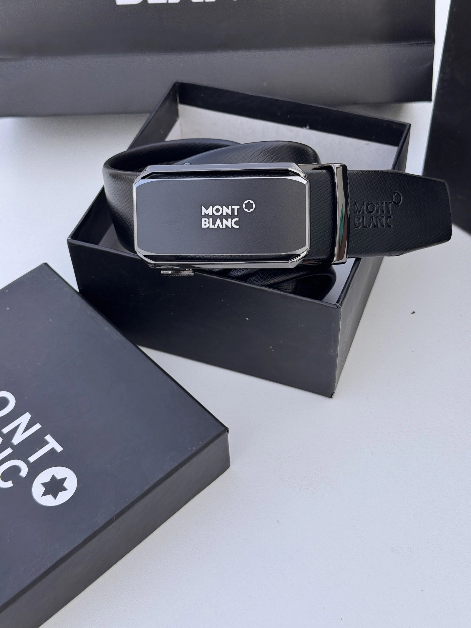 MONT BLANC Automatic Belt – Adjustable Belt with Gift Box & Bag