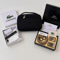 Lacoste Handbag, Reversible Belt & Metal Bracelet – Premium Gift Bundle