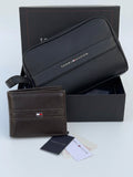 Tommy Hilfiger Leather Handbag & Bifold Wallet Bundle