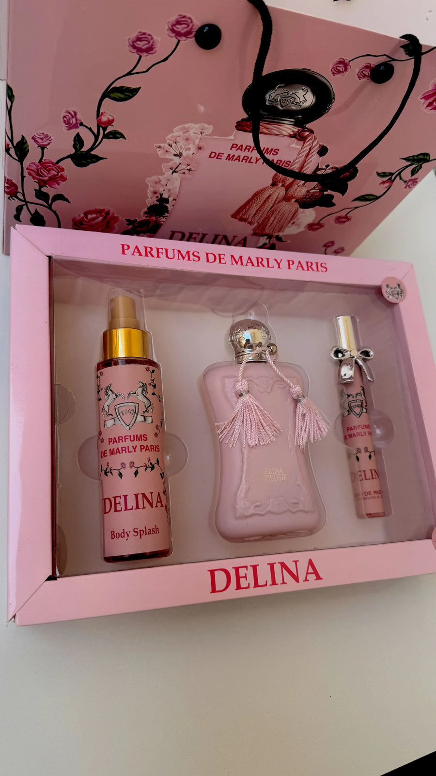 DELINA  Perfume Gift Set – 3 Pieces | Premium Gift Box