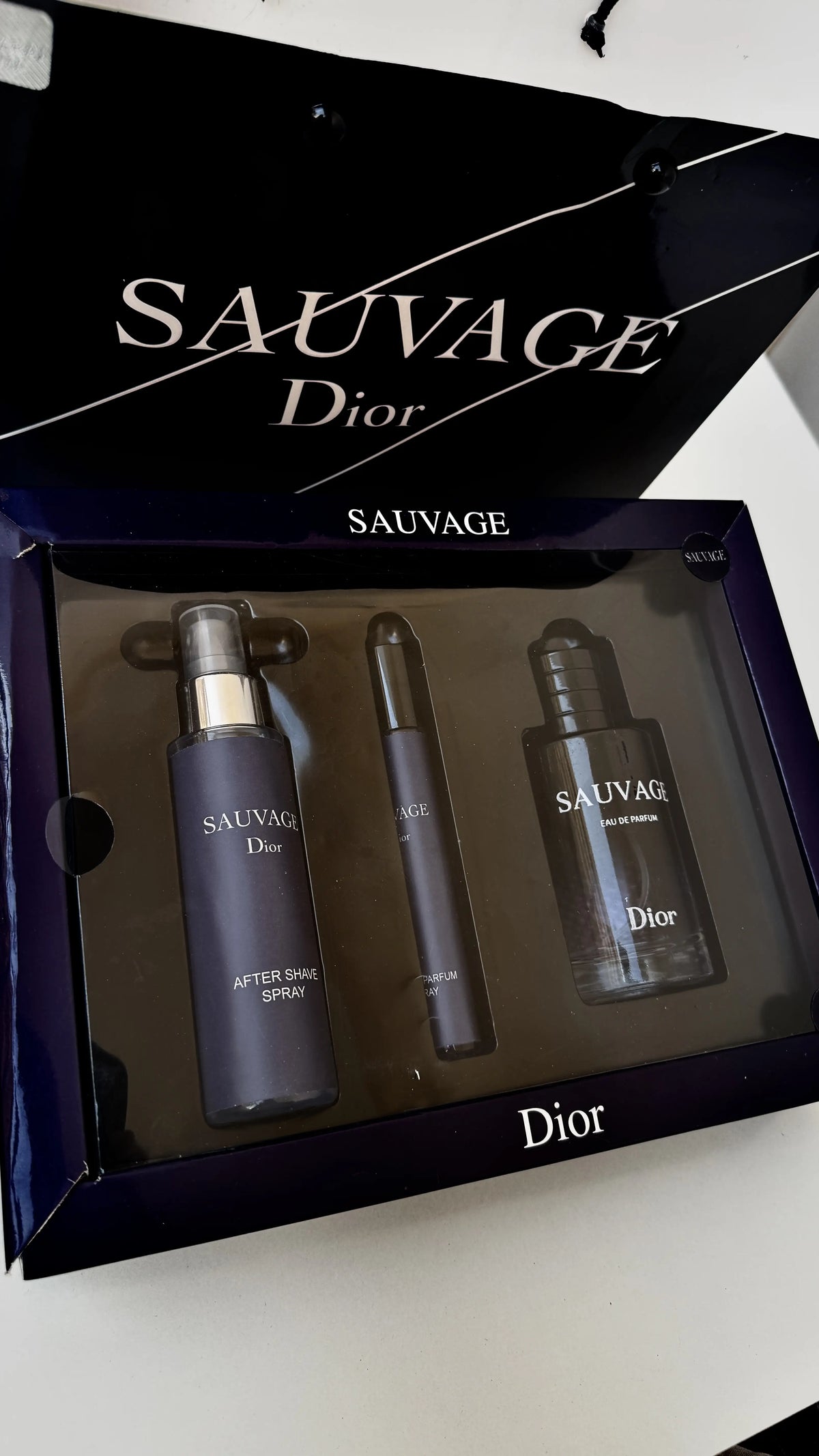 Dior Sauvage Perfume Gift Set – 3 Pieces | Premium Gift Box