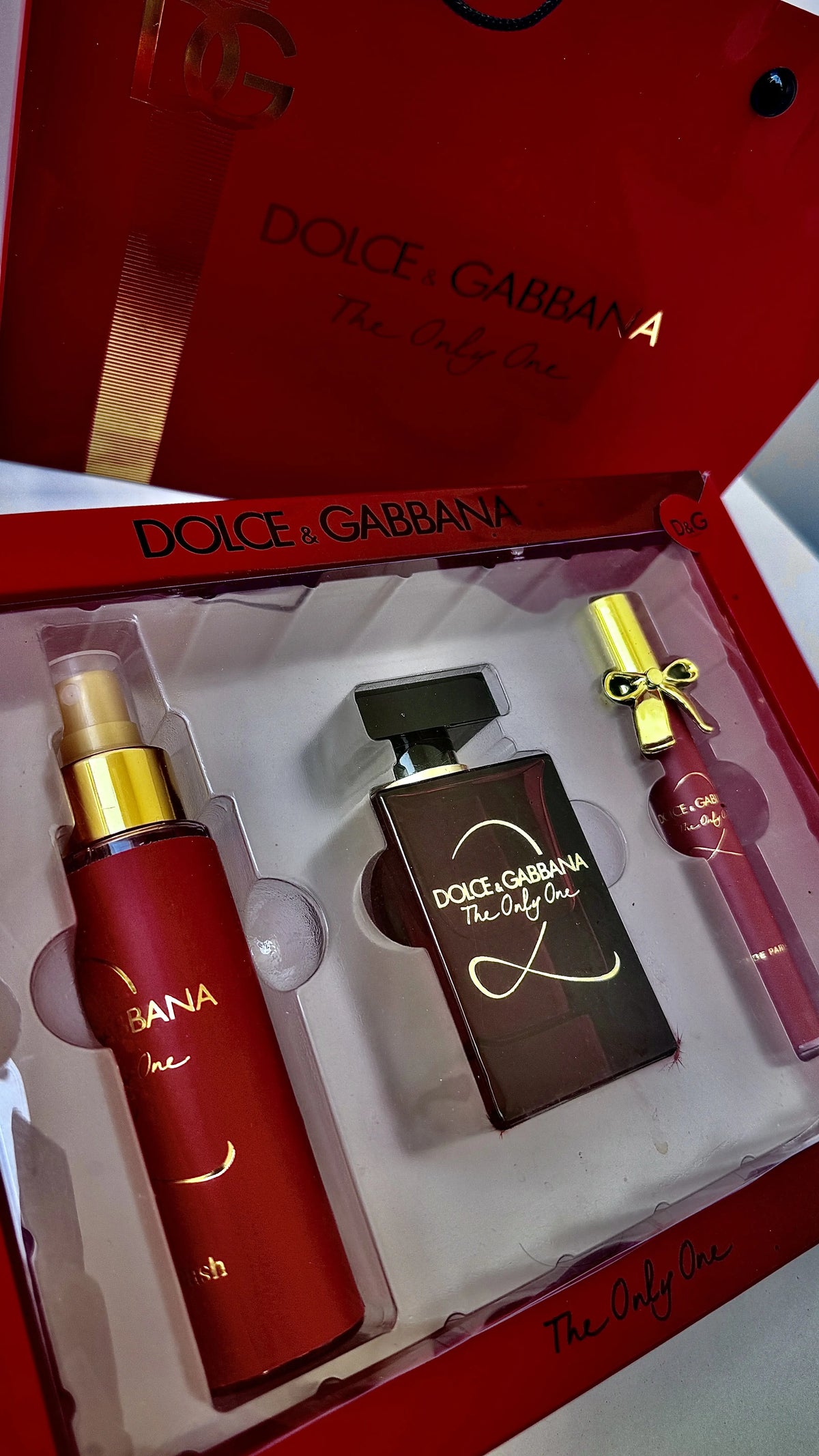 DOLCE & GABBANA Perfume Gift Set – 3 Pieces | Premium Gift Box