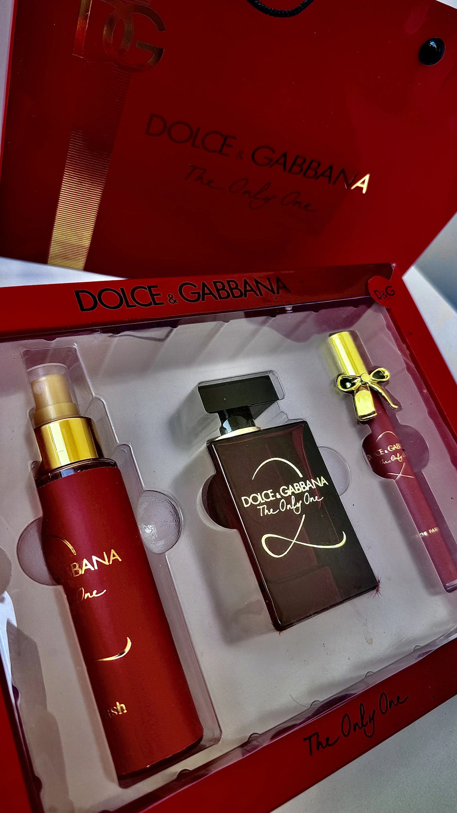 DOLCE & GABBANA Perfume Gift Set – 3 Pieces | Premium Gift Box