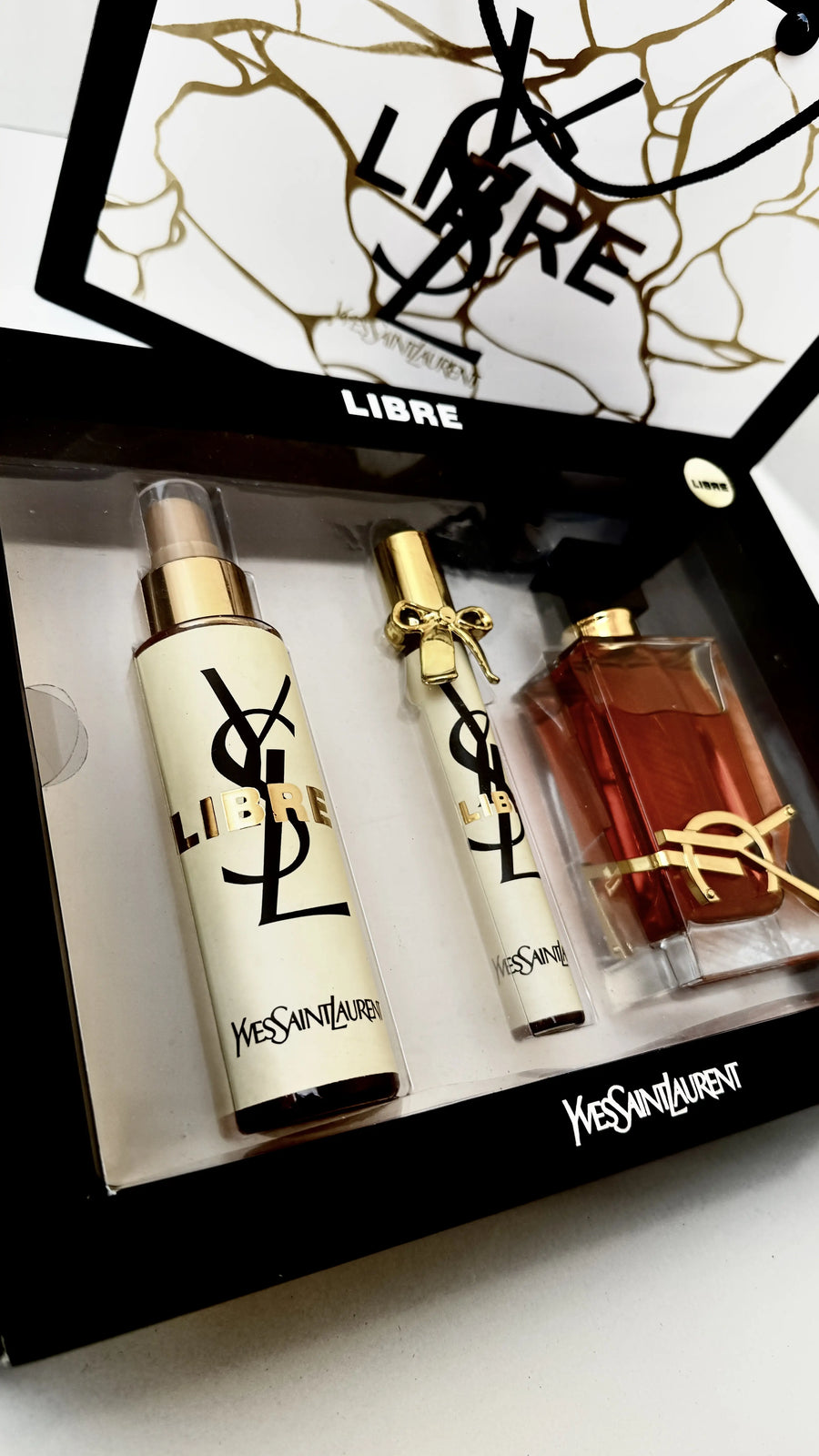 Yves Saint Laurent LIBRE Perfume Gift Set – 3 Pieces | Premium Gift Box
