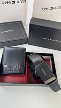 Tommy Hilfiger Wallet & Automatic Belt Set – Premium Gift Set with Box & Bag