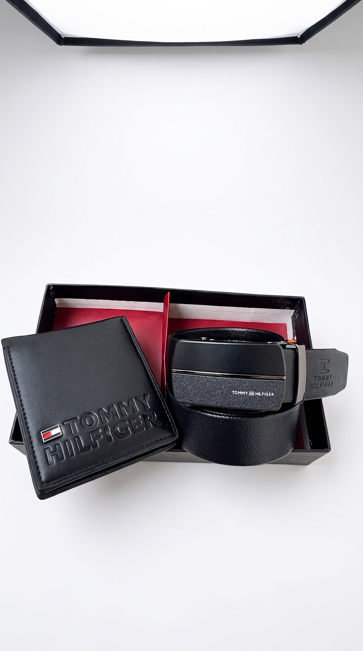 Tommy Hilfiger Wallet & Automatic Belt Set – Premium Gift Set with Box & Bag