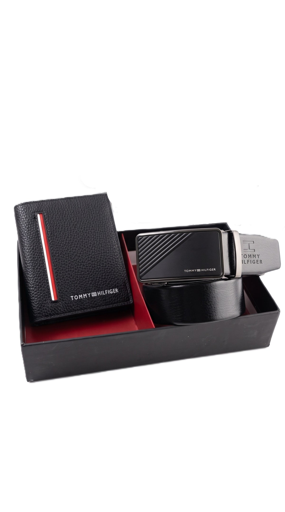 Tommy Hilfiger Wallet & Automatic Belt Set – Premium Gift Set with Box & Bag