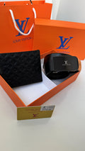 Louis Vuitton Wallet & Automatic Belt Set – Premium Gift Set with Box & Bag