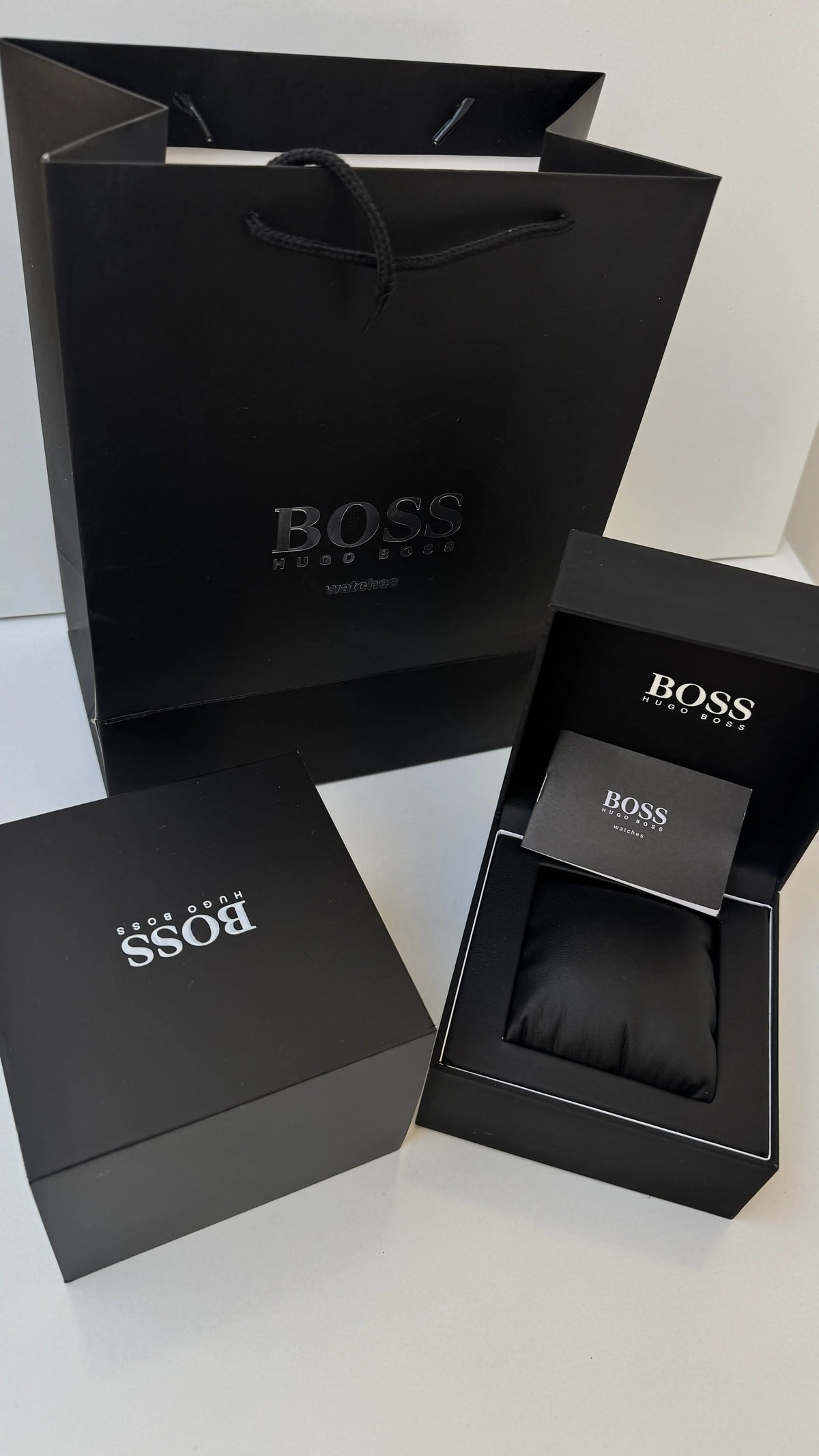 HUGO BOSS Metal Watch – Day Date Display with Premium Packaging