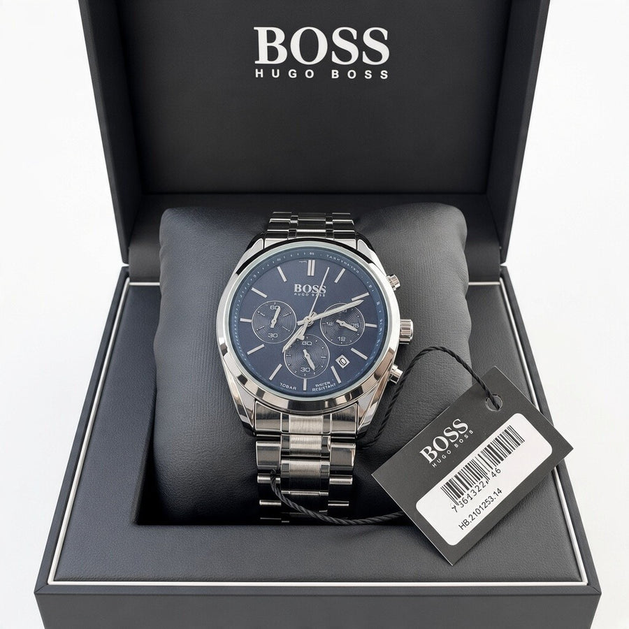 HUGO BOSS Metal Watch – Day Date Display with Premium Packaging
