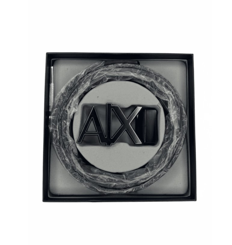 Armani Exchange Reversible Belt – Black & Brown with Classic Buckle