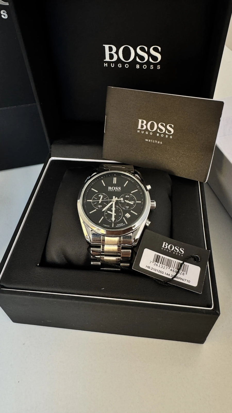 HUGO BOSS Metal Watch – Day Date Display with Premium Packaging