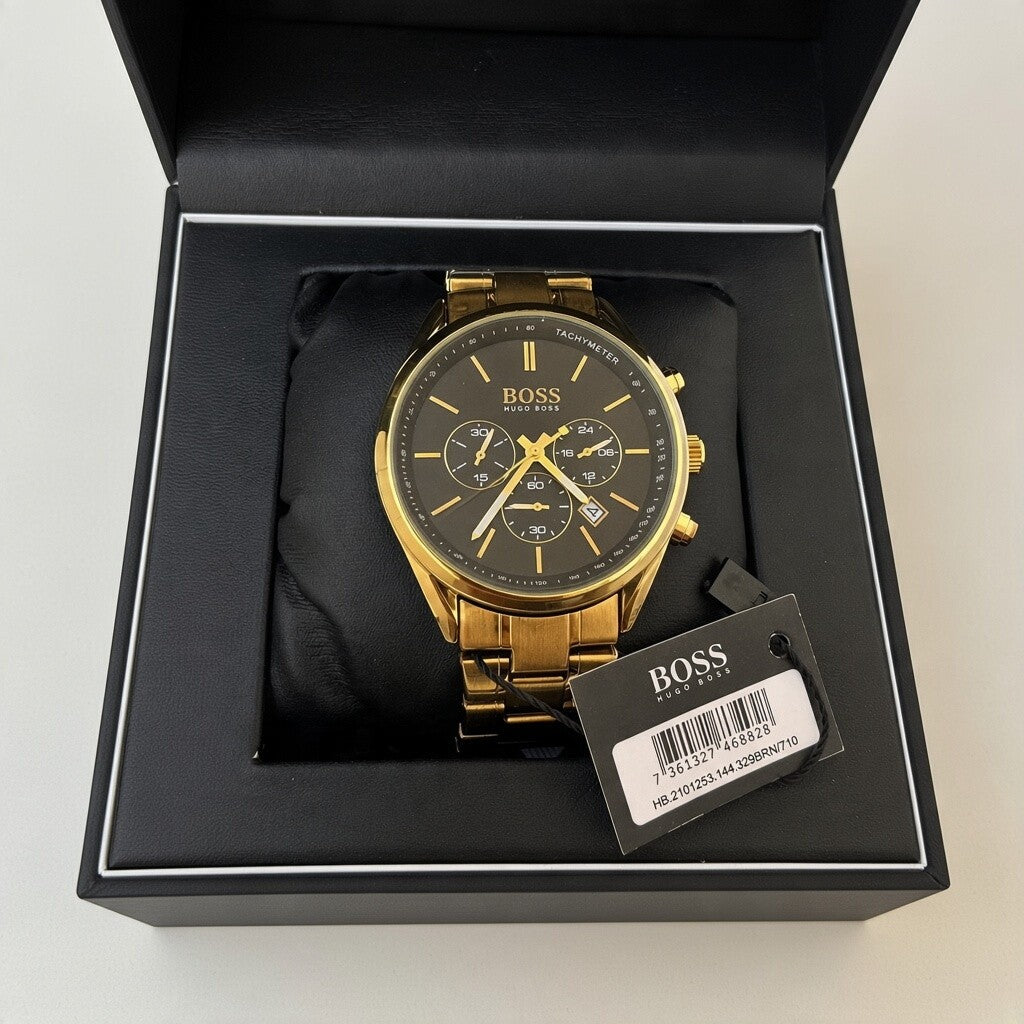 HUGO BOSS Metal Watch – Day Date Display with Premium Packaging
