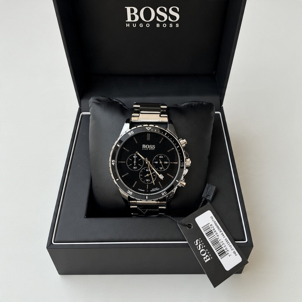 HUGO BOSS Metal Watch – Day Date Display with Premium Packaging