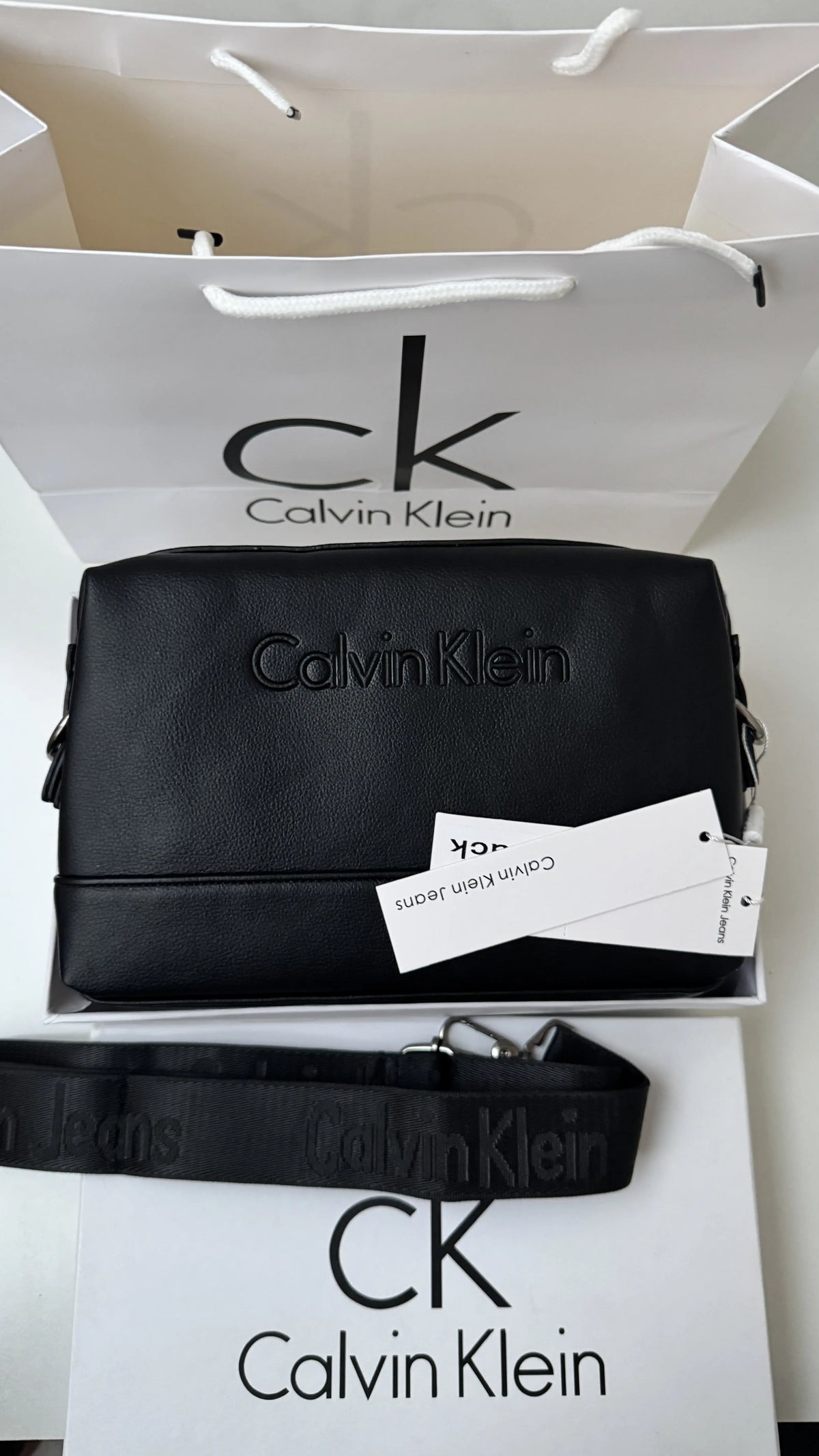 Calvin Klein Leather Handbag – Premium Handbag with Gift Packaging