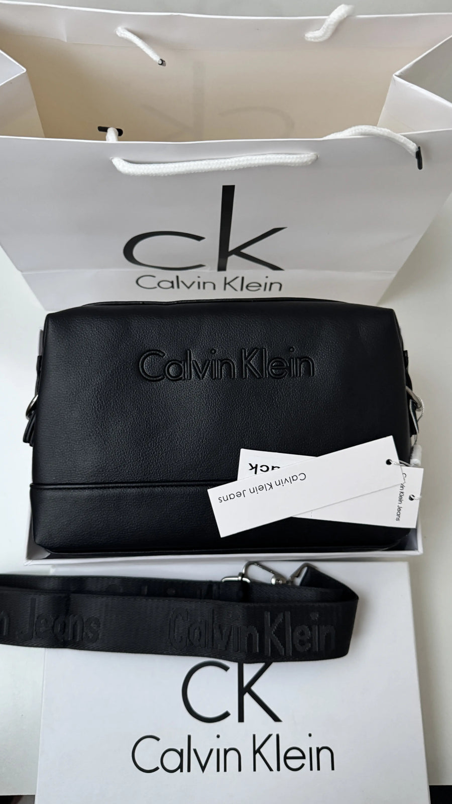 Calvin Klein Leather Handbag – Premium Handbag with Gift Packaging