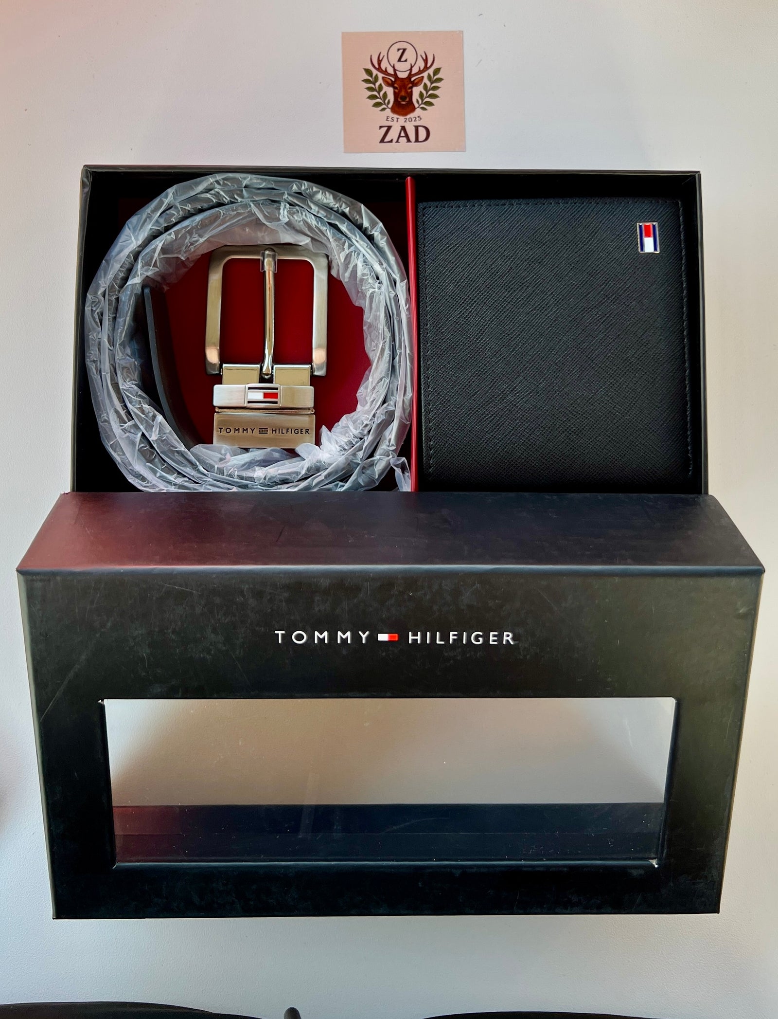 Tommy Hilfiger Wallet & Double Face Belt Set – Premium Gift Set with Box & Bag
