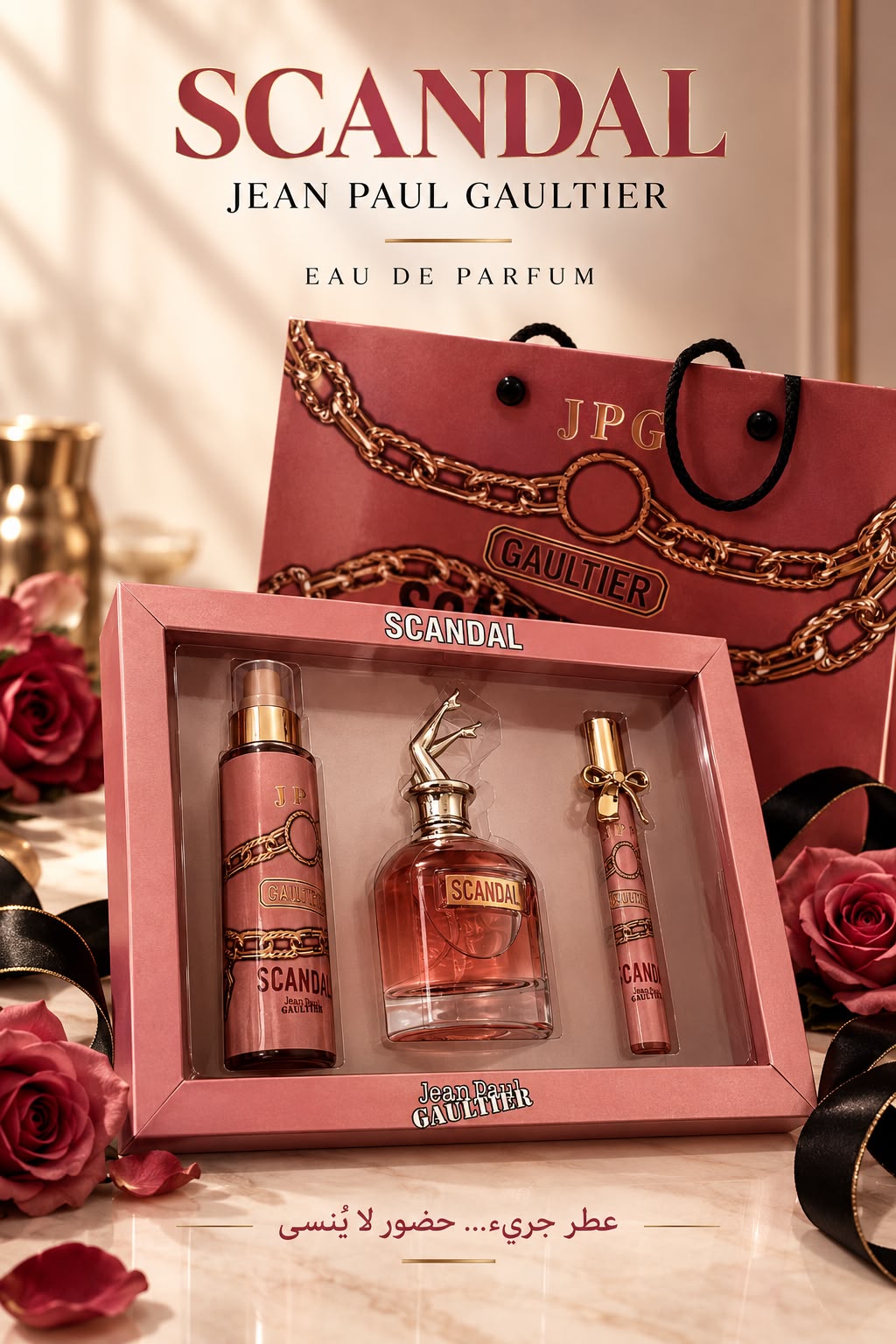 Scandal Perfume Gift Set – 3 Pieces | Premium Gift Box