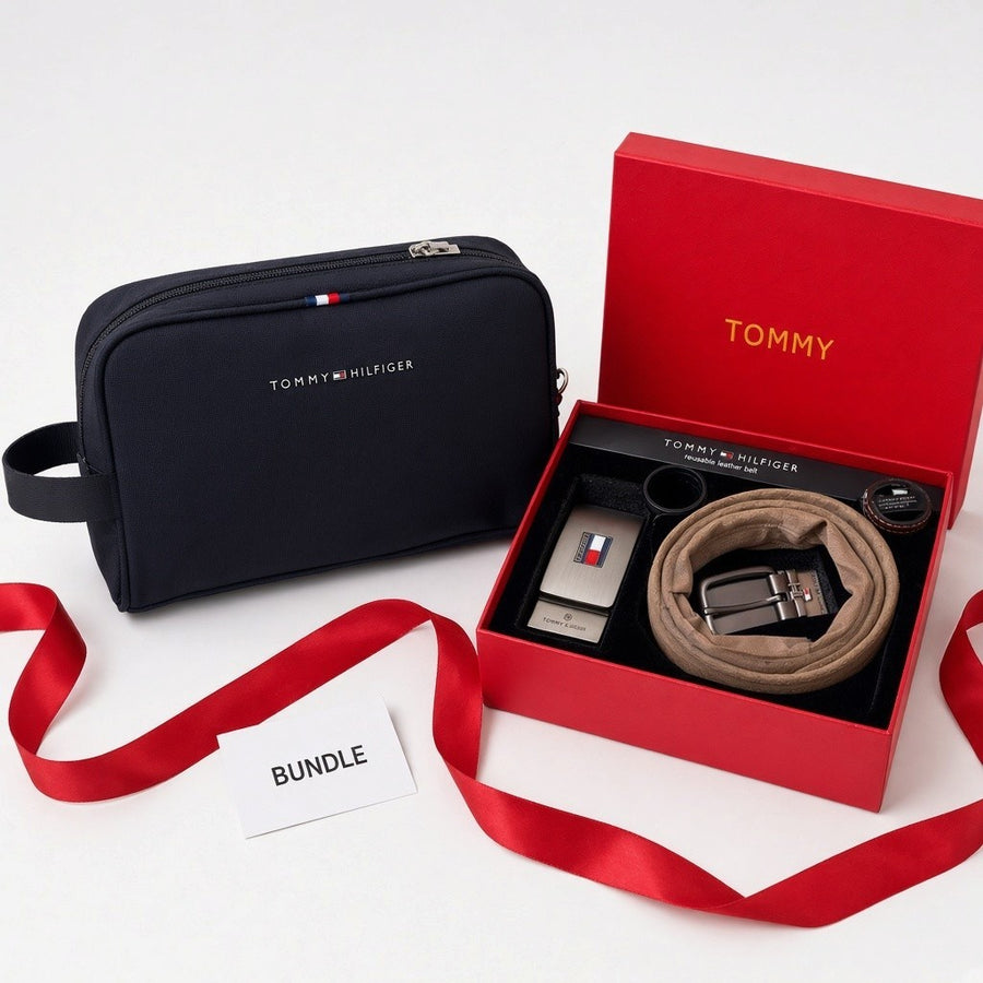 Tommy Hilfiger Handbag & Reversible Belt Gift Set – Premium Gift Bundle