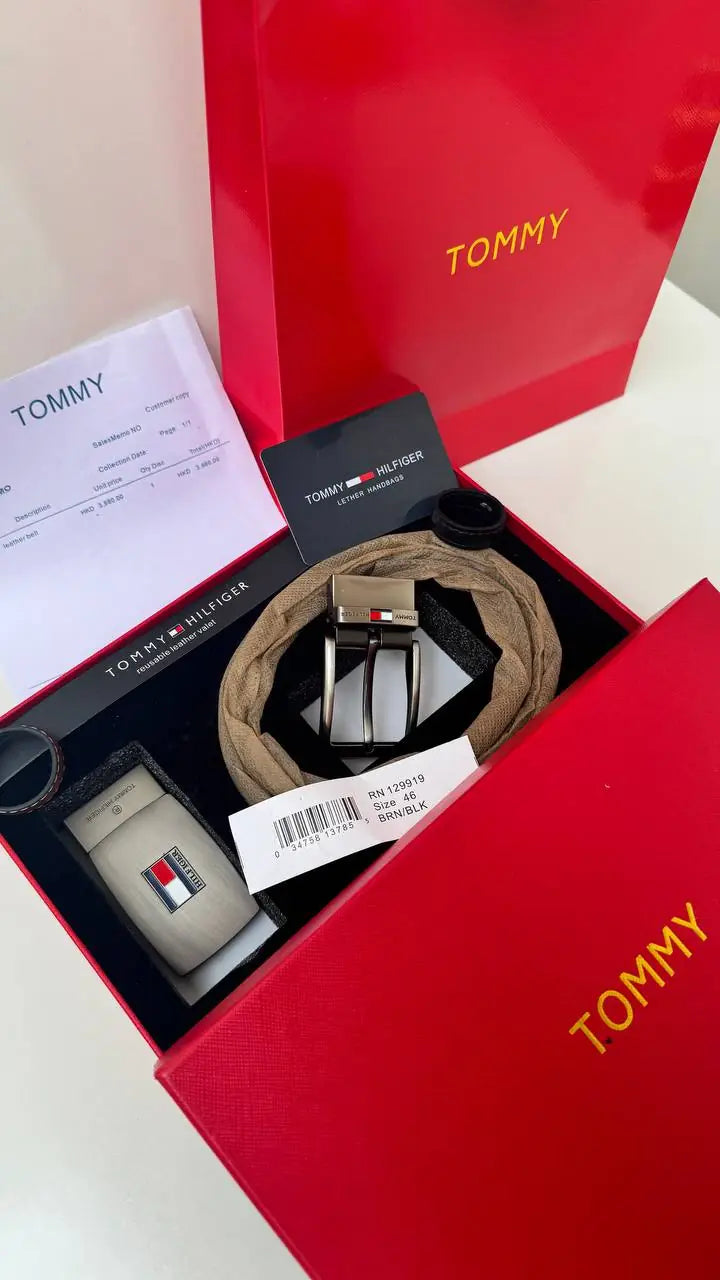 Tommy Hilfiger Handbag & Reversible Belt Gift Set – Premium Gift Bundle