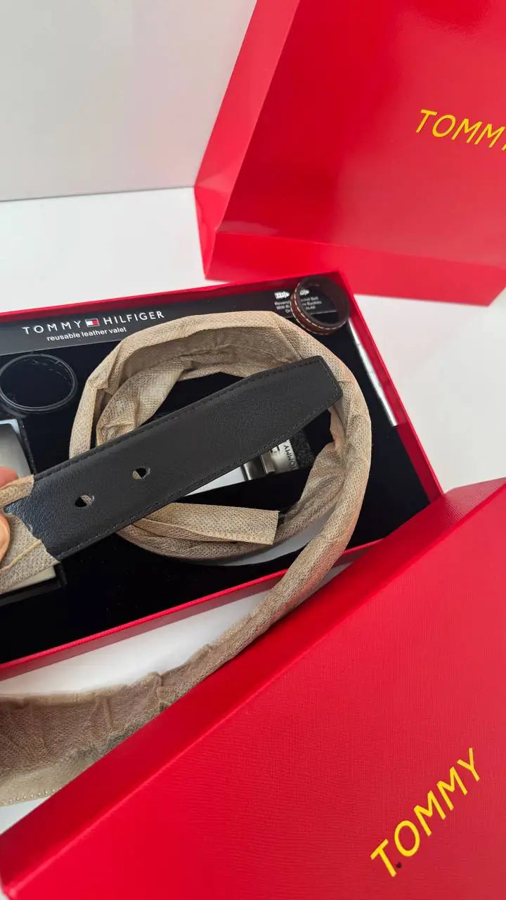 Tommy Hilfiger  Reversible Belt with Two Buckles