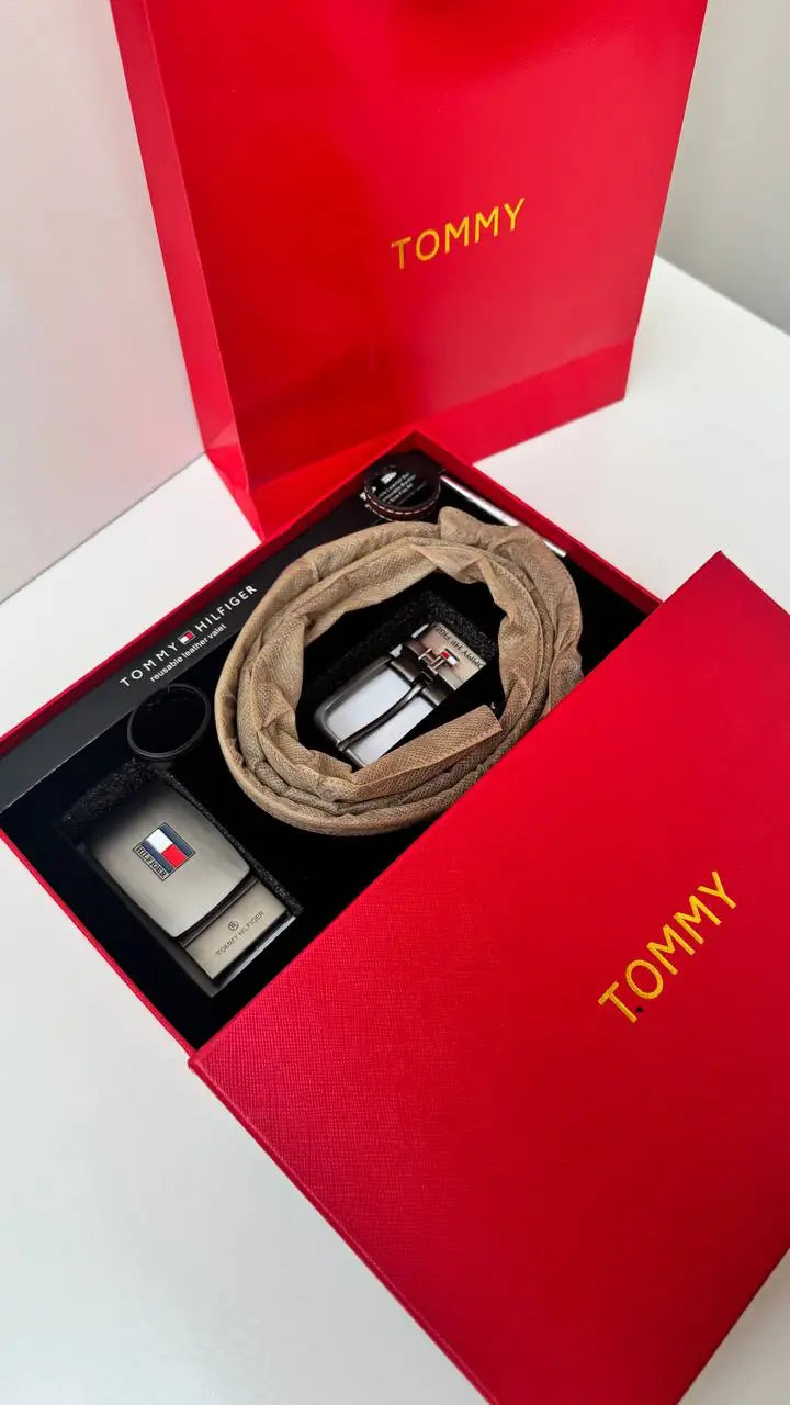 Tommy Hilfiger  Reversible Belt with Two Buckles