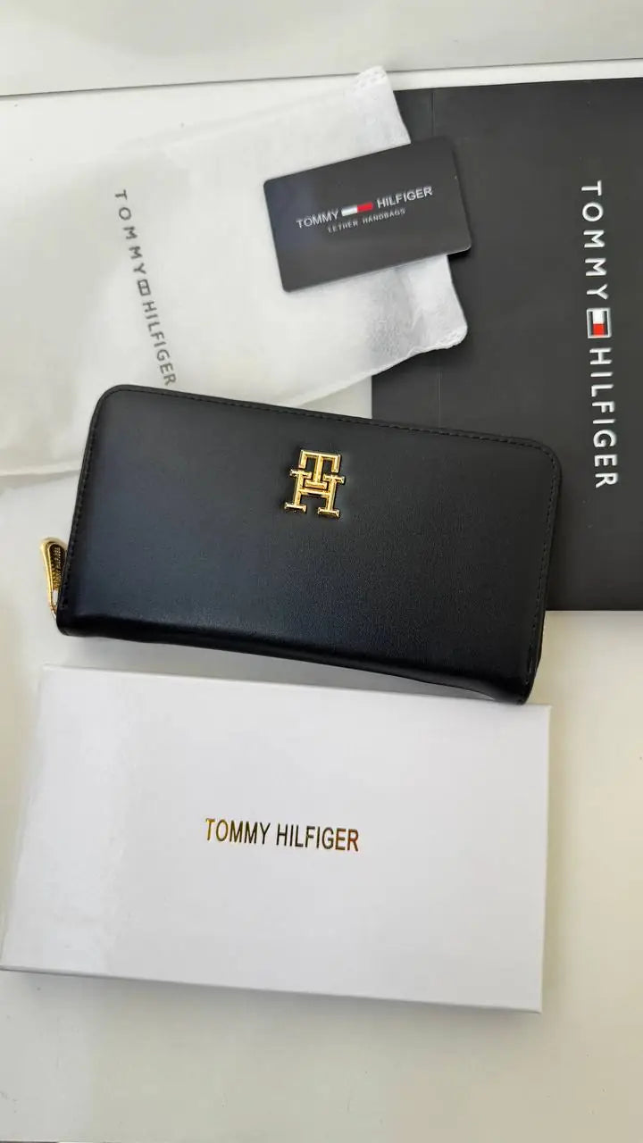 Tommy Hilfiger Women Zip Around Wallet  Gift Box & Bag