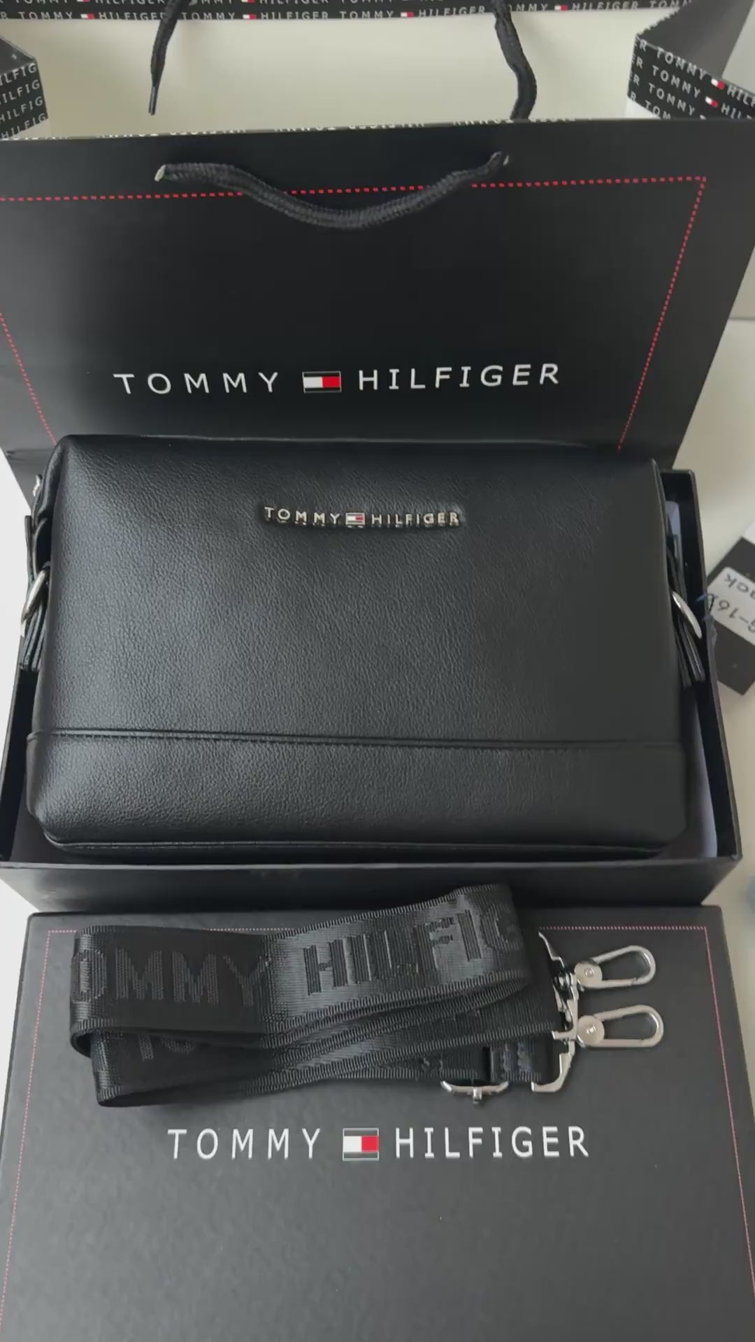 Tommy Hilfiger Leather Handbag – Premium Handbag with Gift Packaging
