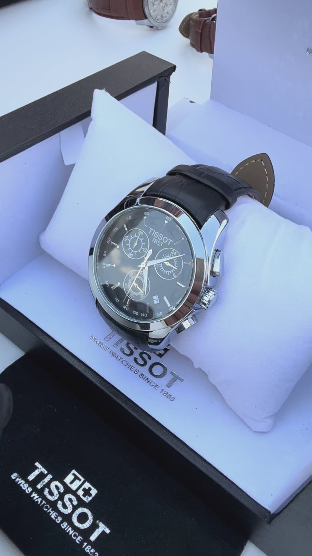 Tissot leather Watch – with Standard Gift Box Packaging