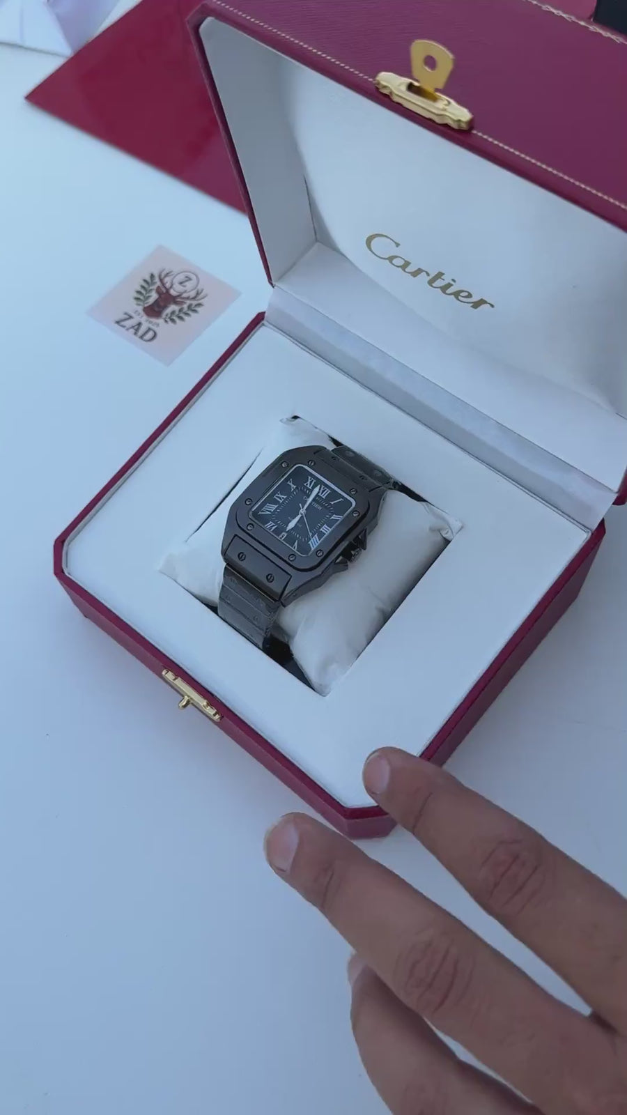 Cartier metal Watch – with Standard Gift Box Packaging