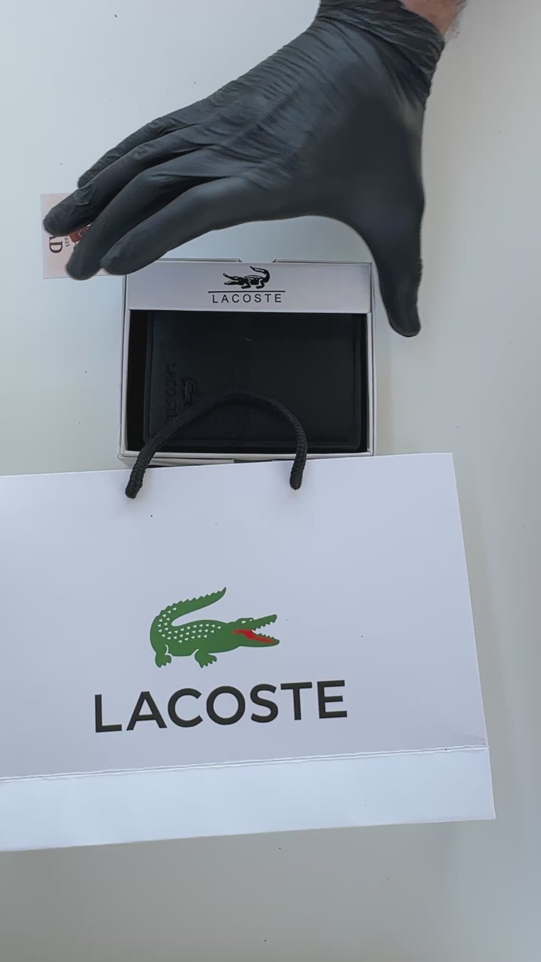 Lacoste Leather bifold Wallet – Premium Gift Packaging Included