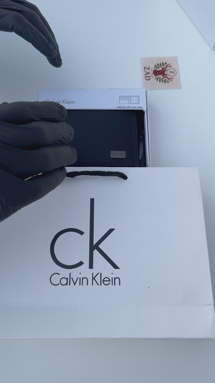 CALVIN KLEIN Wallet & Double Face Belt Set – Premium Gift Set with Box & Bag
