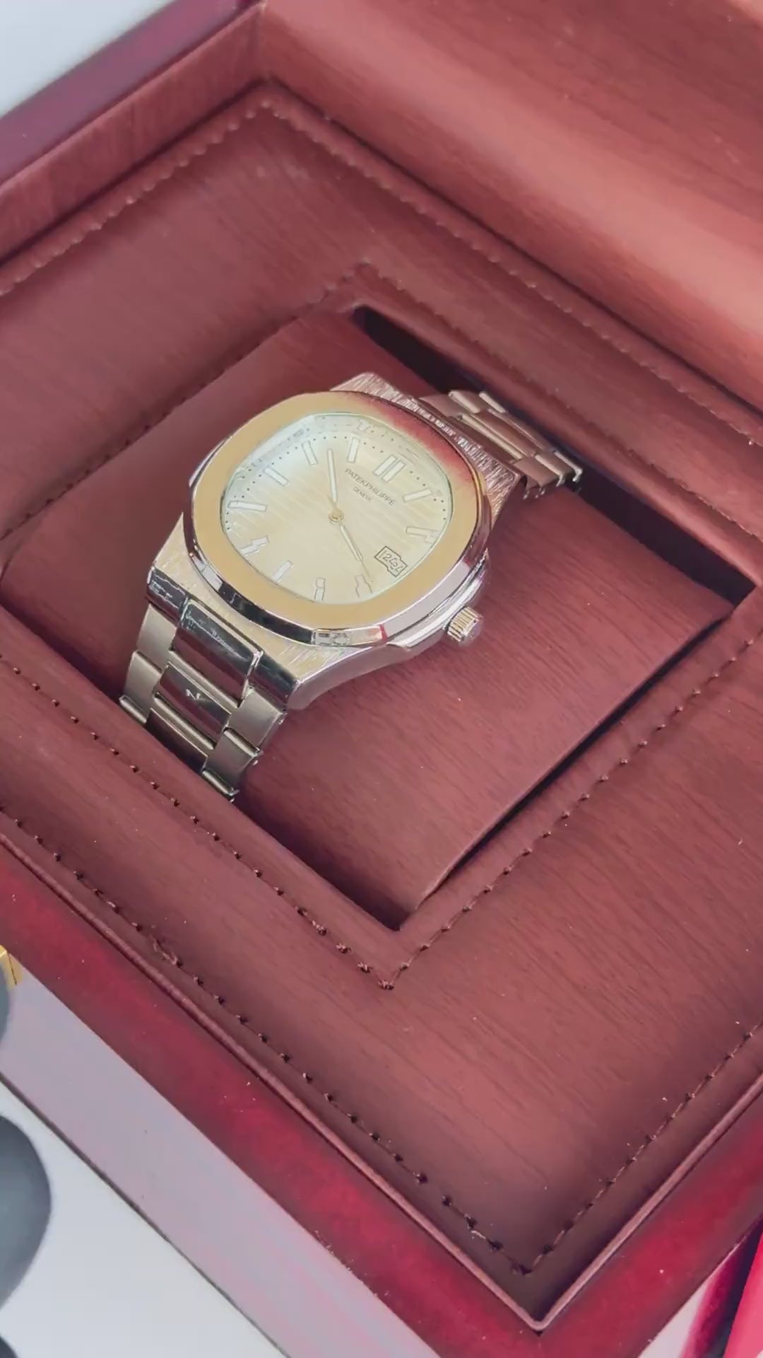 Patek Philippe metal Watch – with Standard Gift Box Packaging