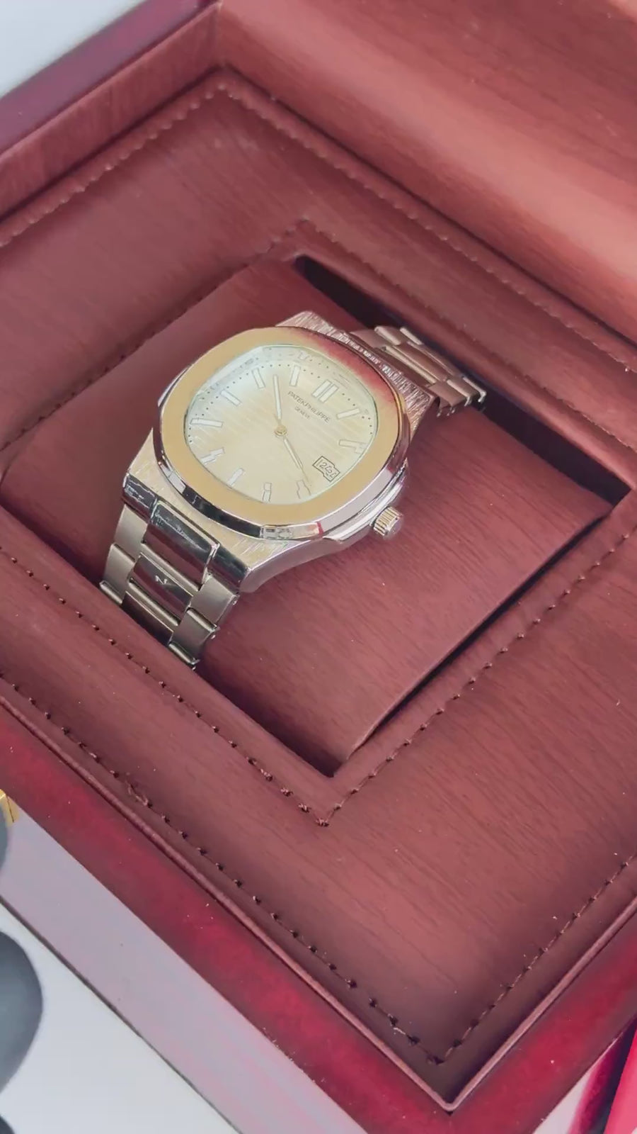 Patek Philippe metal Watch – with Standard Gift Box Packaging