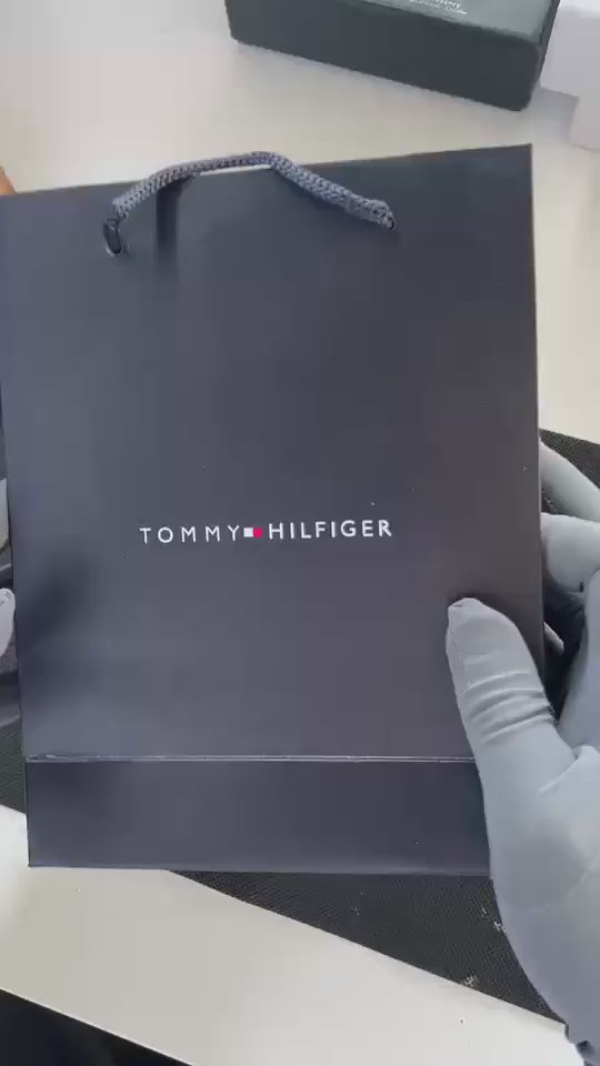 Tommy Hilfiger Double face Belt – Black & Brown with Classic Buckle