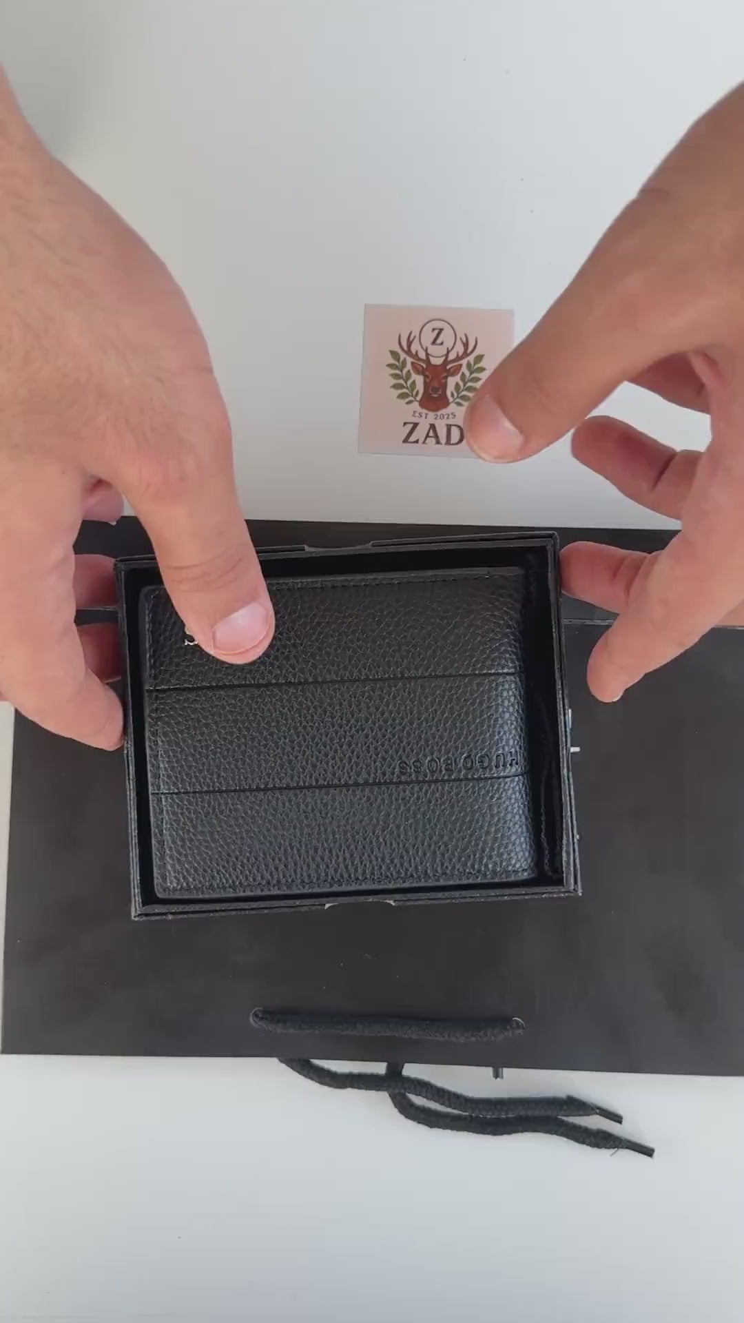 BOSS Wallet & Automatic Belt Set – Premium Gift Set with Box & Bag